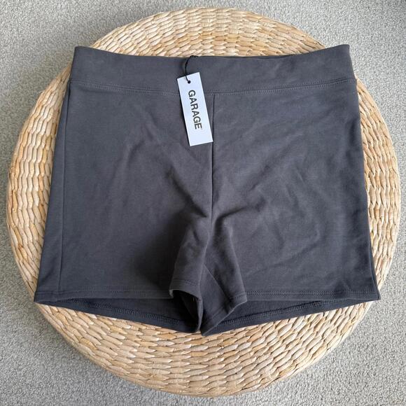 Women's Basic Black Cotton Shorts - Picture 1 of 6